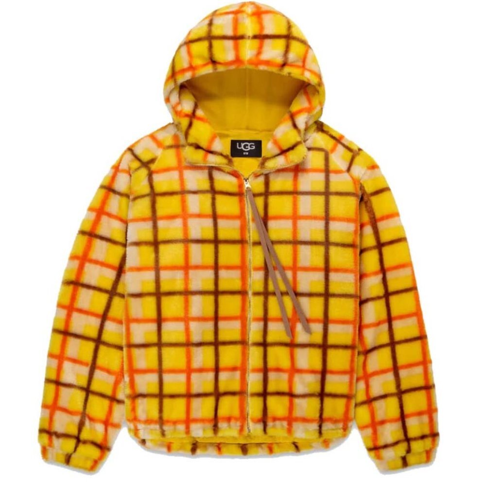 NWT UGG Women's Olympia Jacket Canary Plaid Punk XXS / SX